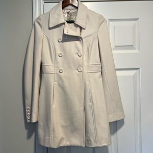 Small Ivory Peacoat (brand: Tulle)